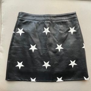 Nasty Gal Leather Star Skirt, Worn Once